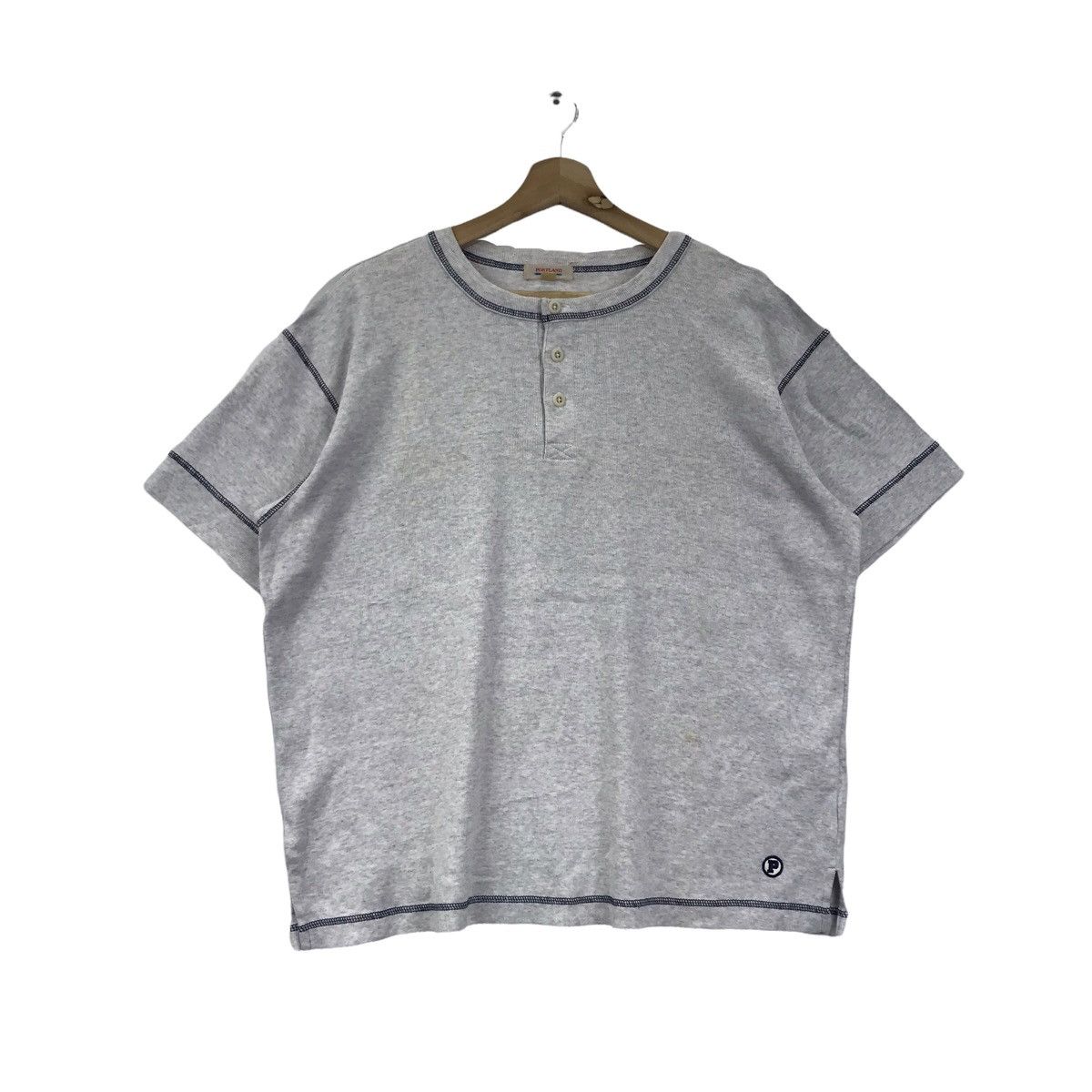 Vintage Vintage PORTLAND Back Hit Print Raglan Grey T shirt Size US M / EU 48-50 / 2 - 3 Thumbnail