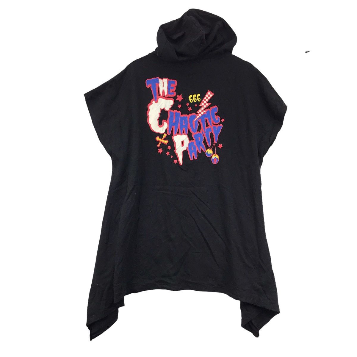 Vintage HELL CAT PUNKS Not Dead Anarchy The Chaotic Party Hooded Size US M / EU 48-50 / 2 - 7 Thumbnail