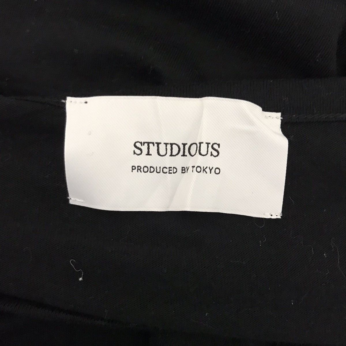 STUDIOUS STUDIOS Tokyo Japaneee Brand Plain Black T shirt Size US XS / EU 42 / 0 - 3 Thumbnail