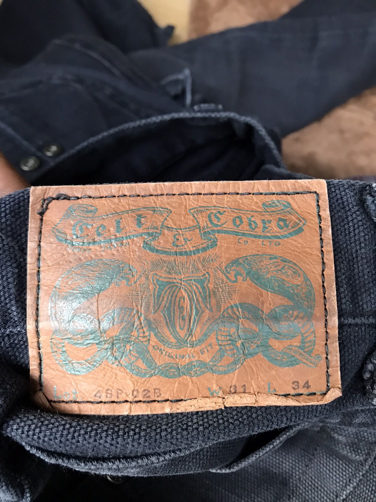 Cobra × Japanese Brand Made In Japan Celt & Cobra Cargo Heavy Cotton Size US 33 - 15 Thumbnail