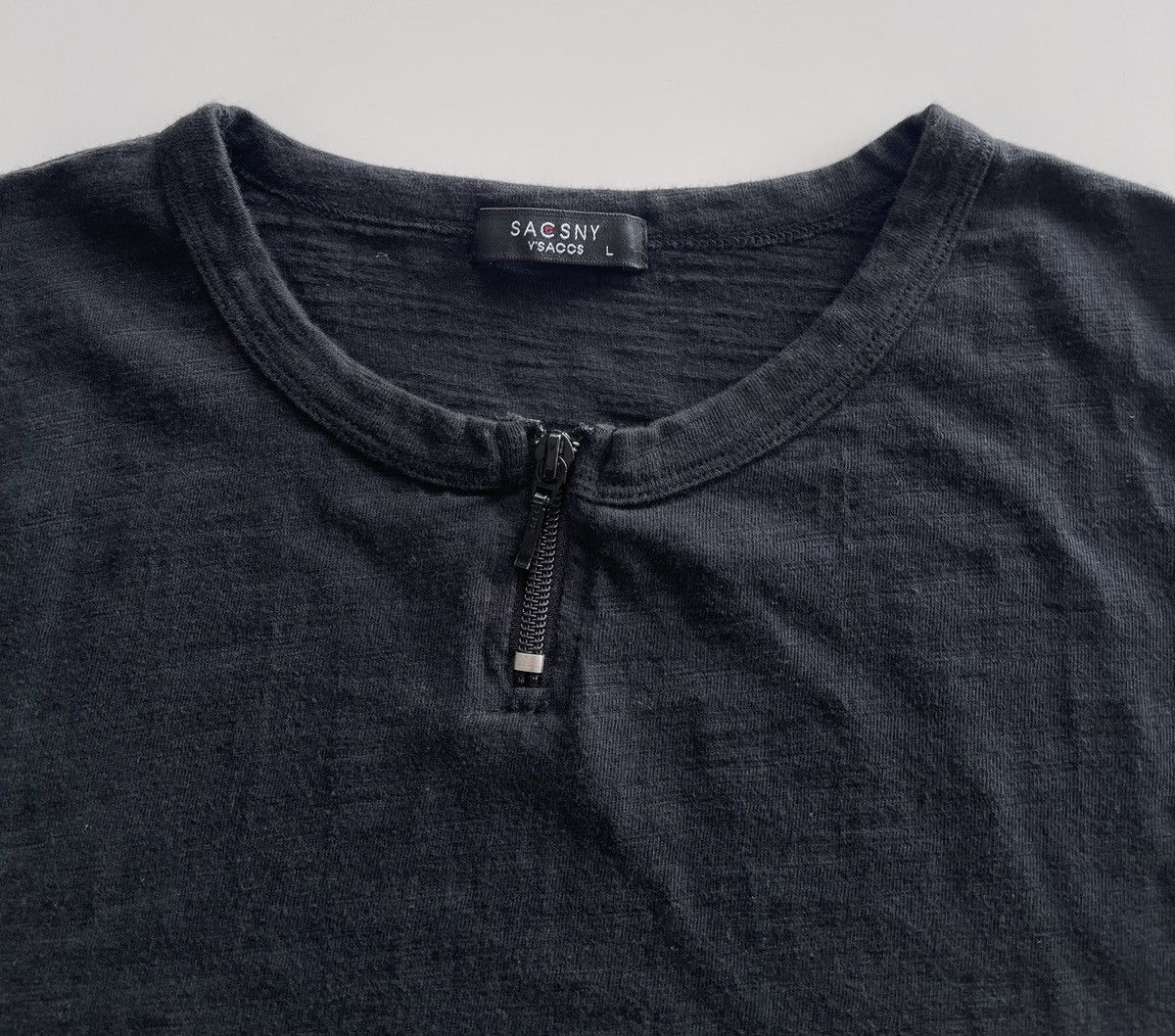 Yohji Yamamoto Yohji Yamamoto Ysaccs Half Zipper Sleeveless Shirt Size US L / EU 52-54 / 3 - 3 Thumbnail