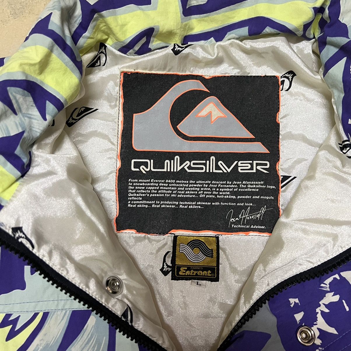Quiksilver Vintage Quiksilver Full Print Jacket Size US L / EU 52-54 / 3 - 7 Thumbnail