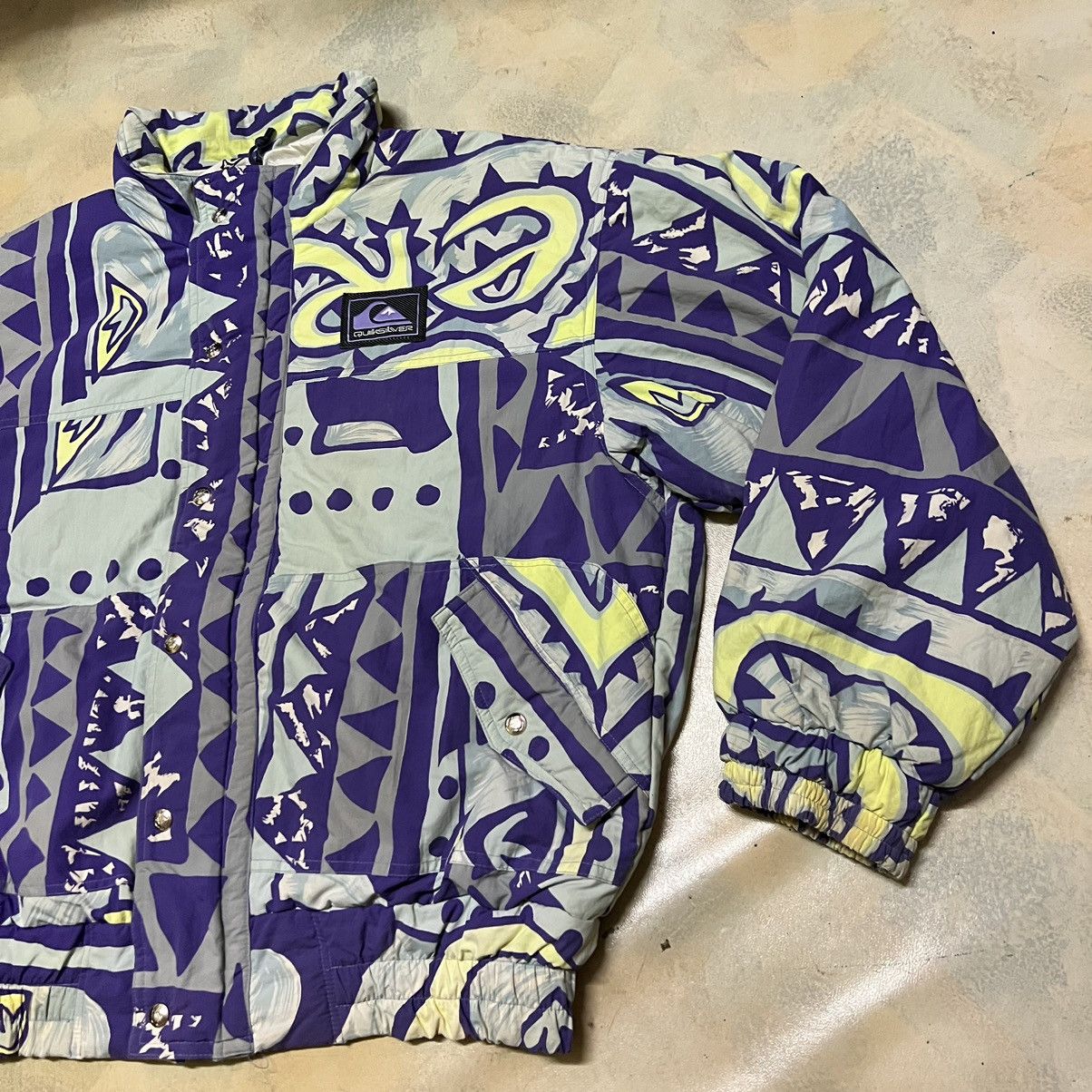 Quiksilver Vintage Quiksilver Full Print Jacket Size US L / EU 52-54 / 3 - 2 Thumbnail