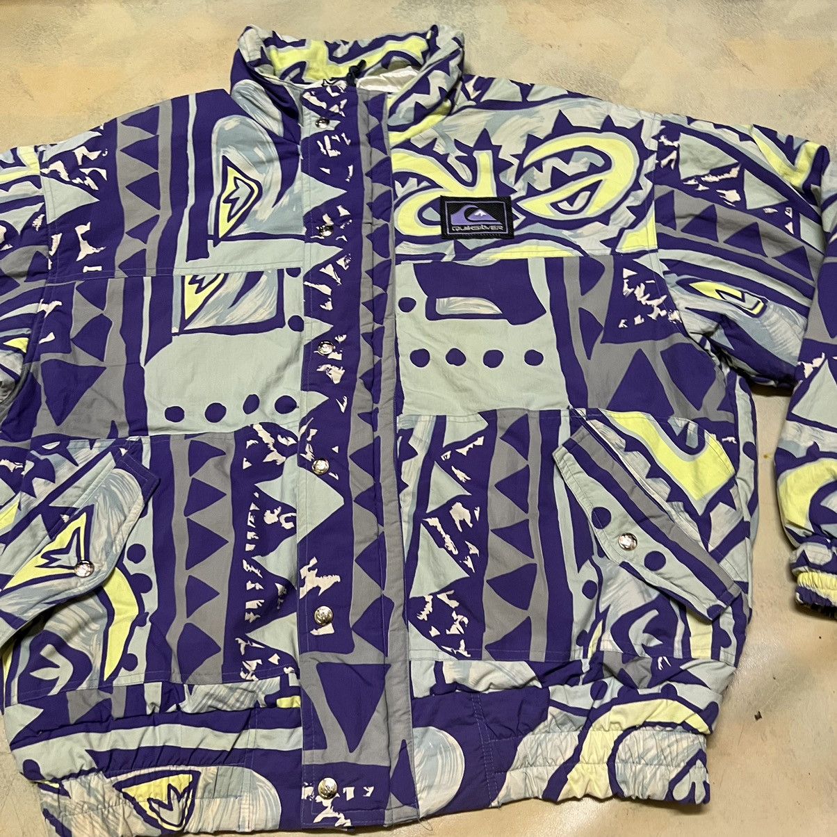 Quiksilver Vintage Quiksilver Full Print Jacket Size US L / EU 52-54 / 3 - 3 Thumbnail