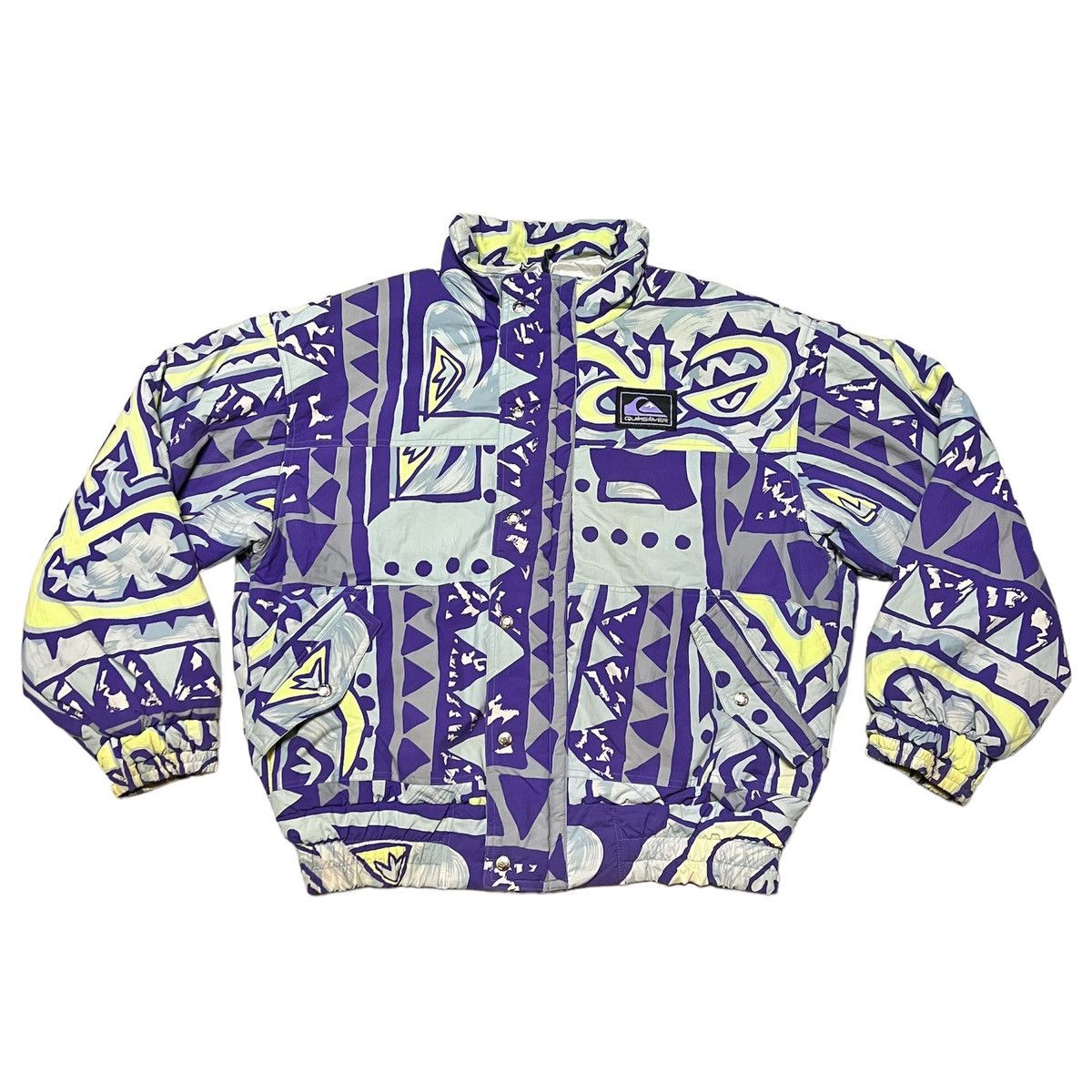 image of Quicksilver x Quiksilver Vintage Quiksilver Full Print Jacket in Blue, Men's (Size Large)