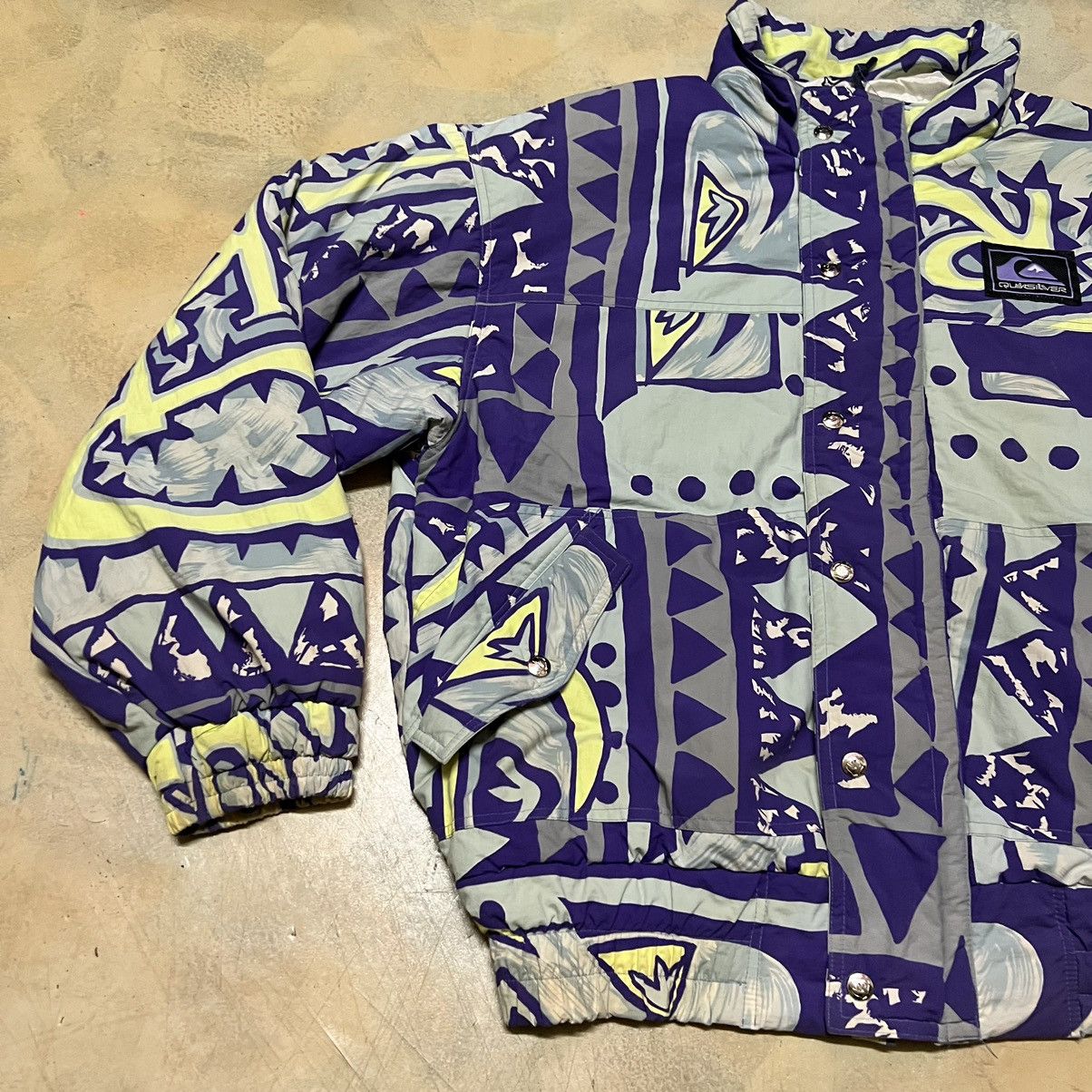 Quiksilver Vintage Quiksilver Full Print Jacket Size US L / EU 52-54 / 3 - 4 Thumbnail