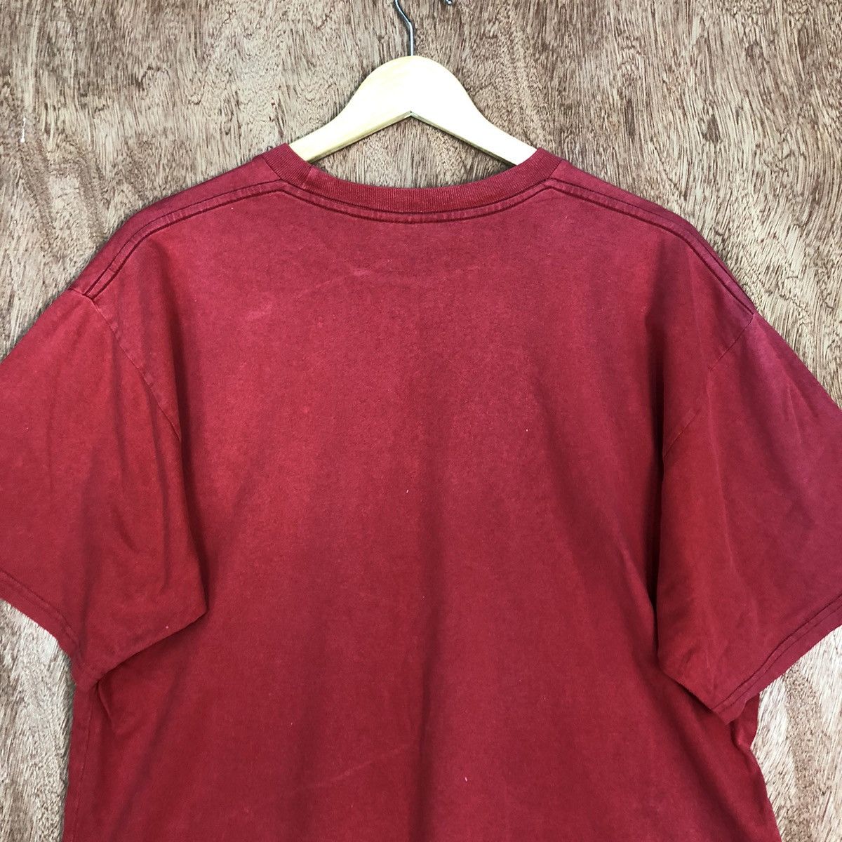 Nike DLL Nike big logo faded red vintage tee #1435 Size US L / EU 52-54 / 3 - 2 Thumbnail