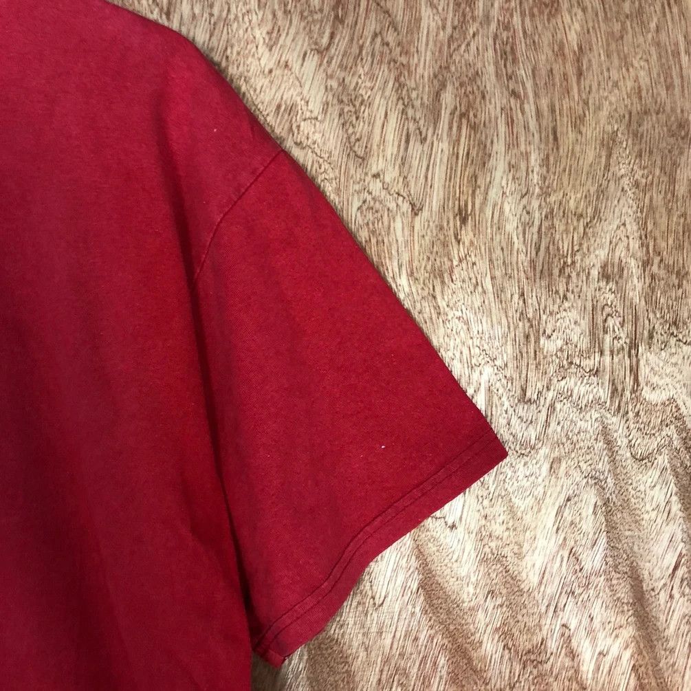 Nike DLL Nike big logo faded red vintage tee #1435 Size US L / EU 52-54 / 3 - 10 Thumbnail