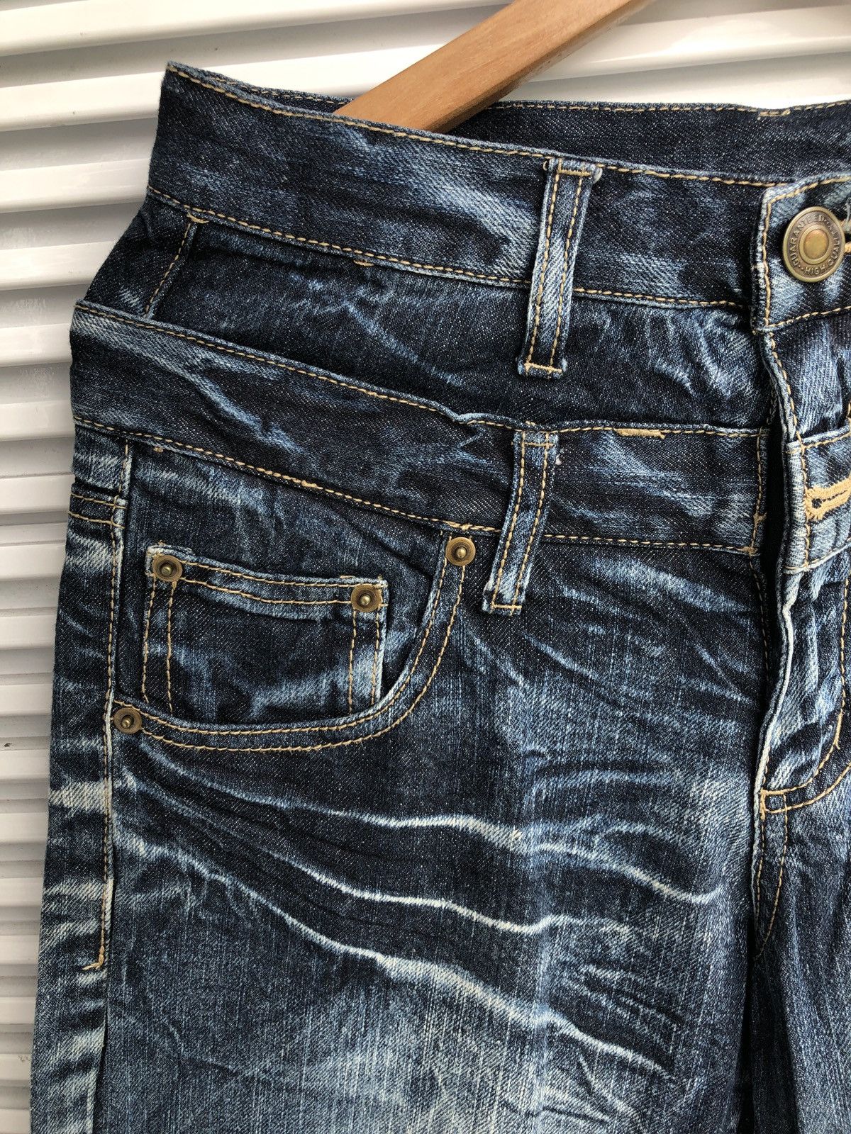 Japanese Brand XX Rack Forth Chrome Angel Hearts Wing Skulls Denim Size US 30 / EU 46 - 8 Thumbnail