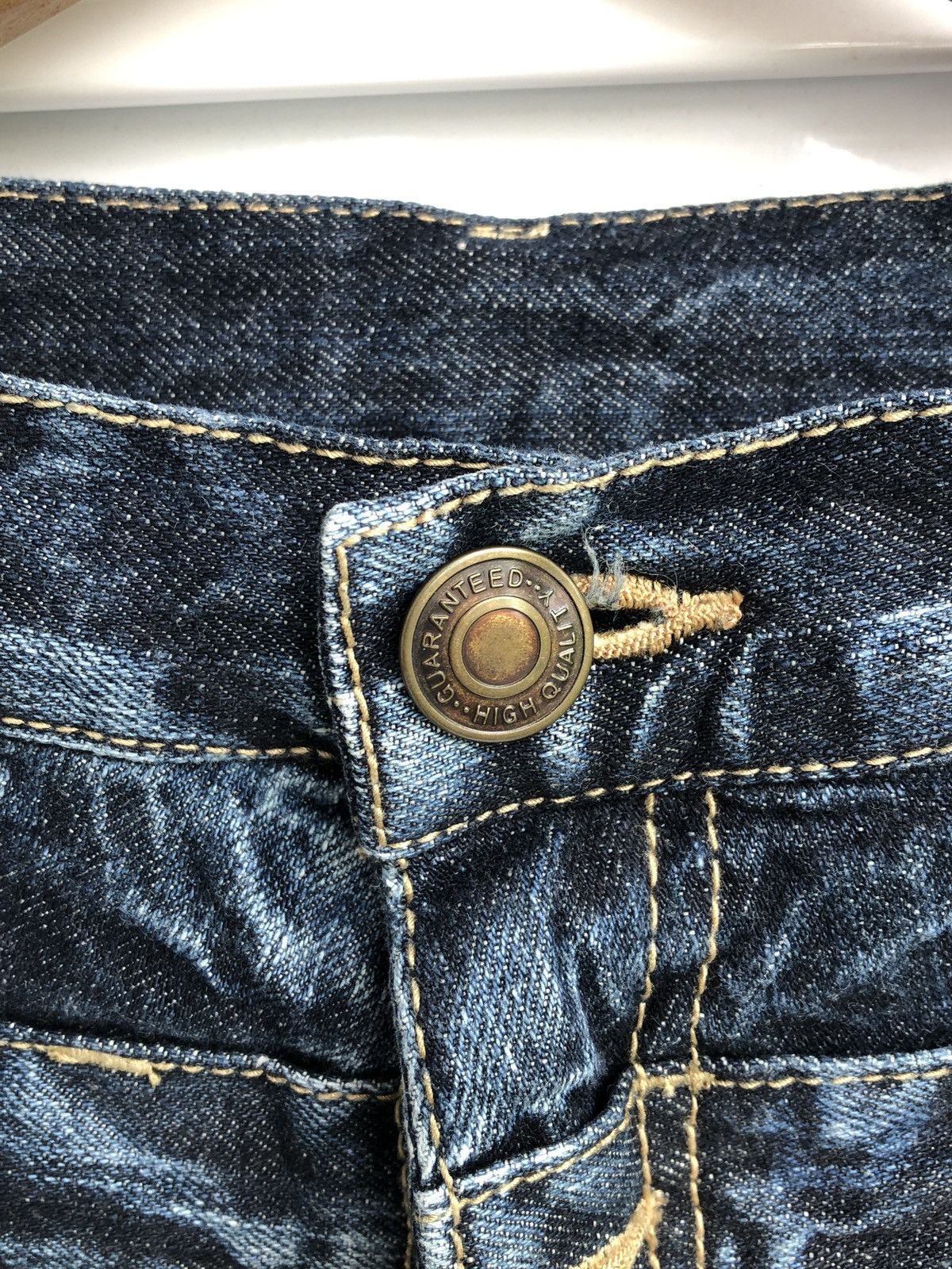 Japanese Brand XX Rack Forth Chrome Angel Hearts Wing Skulls Denim Size US 30 / EU 46 - 7 Thumbnail