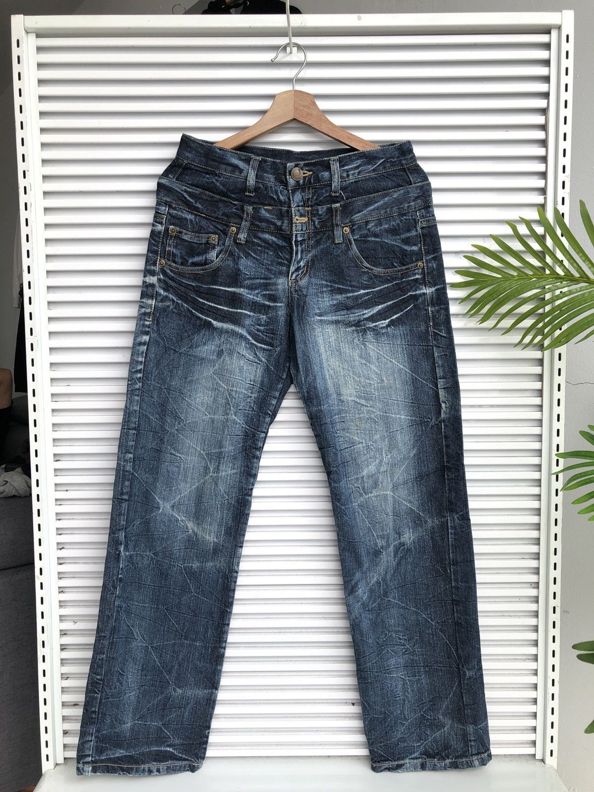Japanese Brand XX Rack Forth Chrome Angel Hearts Wing Skulls Denim Size US 30 / EU 46 - 5 Thumbnail