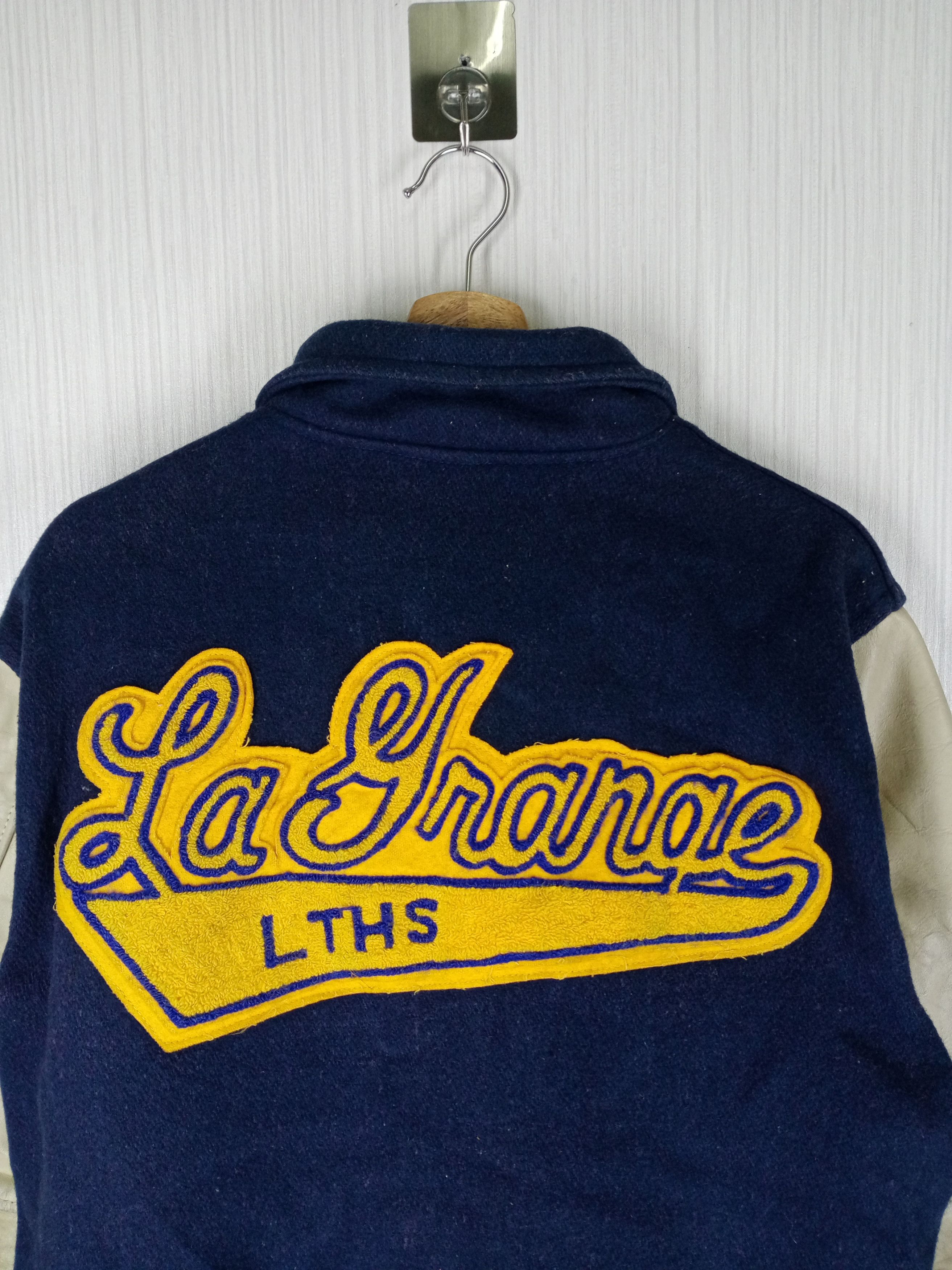 Other Vintage 80s LTHS Letterman Leather + Wool Varsity Jacket Size US L / EU 52-54 / 3 - 4 Thumbnail