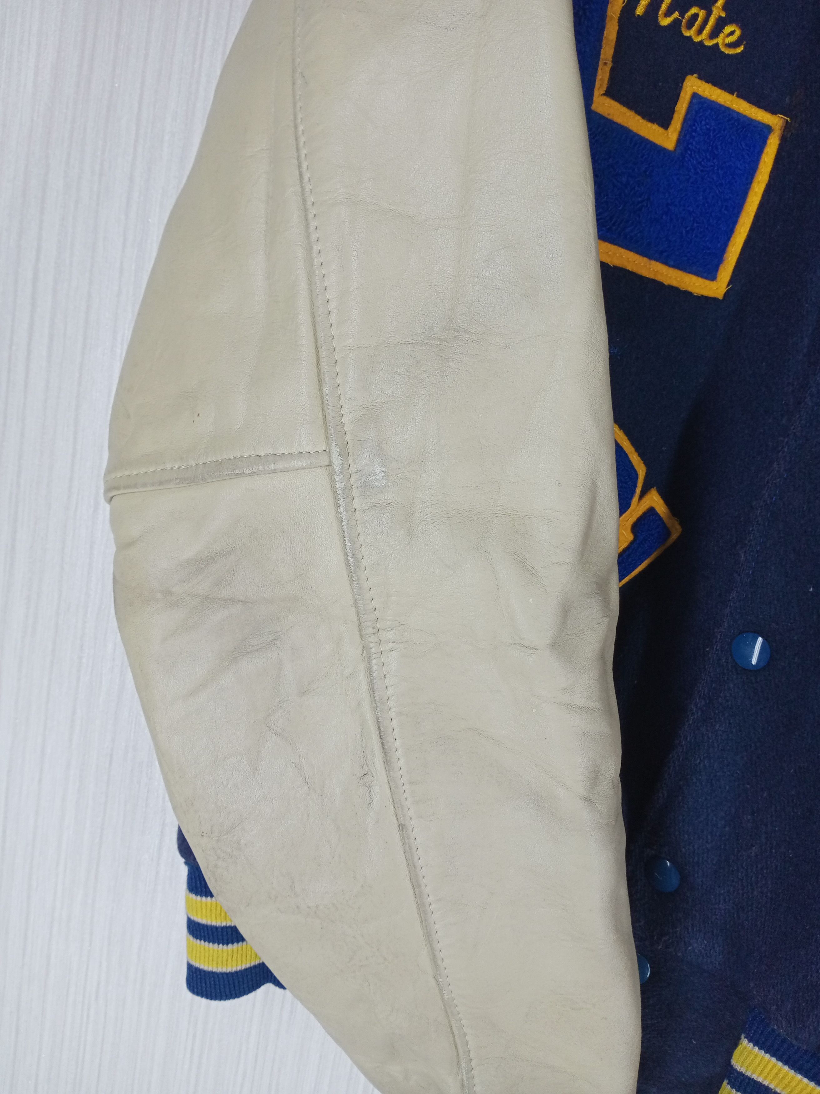 Other Vintage 80s LTHS Letterman Leather + Wool Varsity Jacket Size US L / EU 52-54 / 3 - 8 Thumbnail