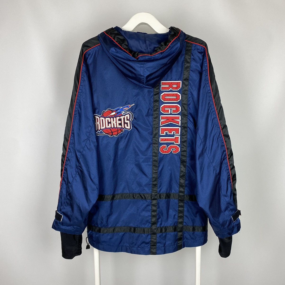 Champion 1990’s Vintage Houston Rockets Old Logo 1/2 Zip Anorak Size US L / EU 52-54 / 3 - 7 Thumbnail