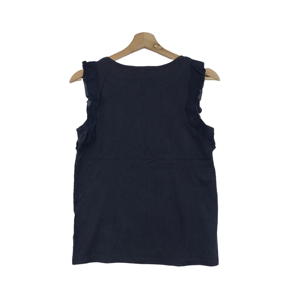 Mackintosh MACKINTOSH PHILOSOPHY Pleated Tank Sleeveless Blue T shirt Size US XS / EU 42 / 0 - 8 Thumbnail