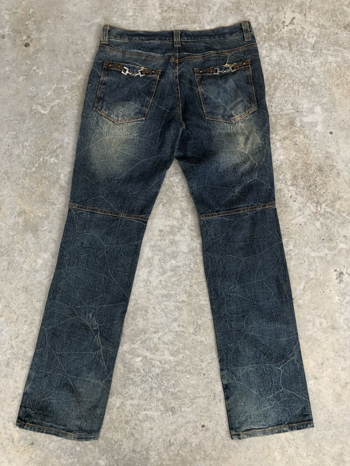In The Attic Growth In the attic Distressed Denim punk style Size US 33 - 2 Thumbnail