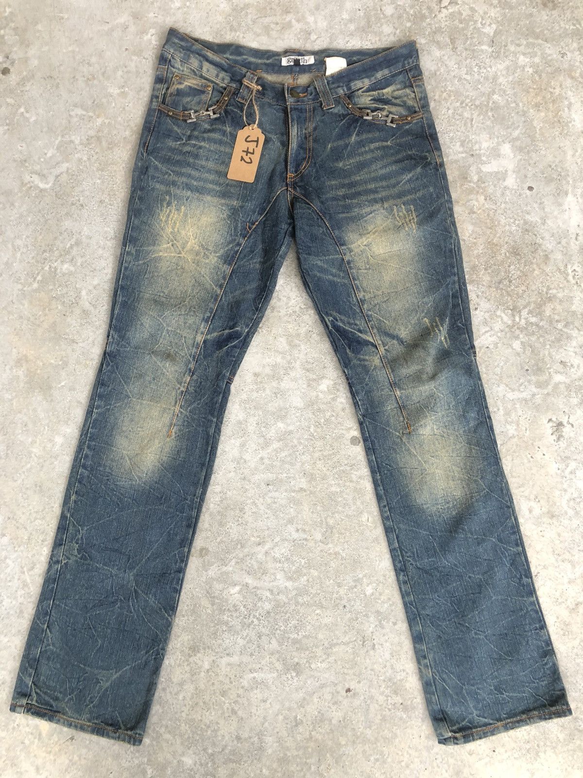 In The Attic Growth In the attic Distressed Denim punk style Size US 33 - 1 Thumbnail