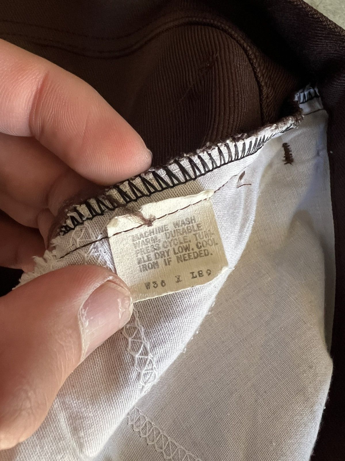 Levi's × Vintage 36x29 Vintage 80's Levi's Sta-Prest Pants Brown Size US 36 / EU 52 - 5 Thumbnail