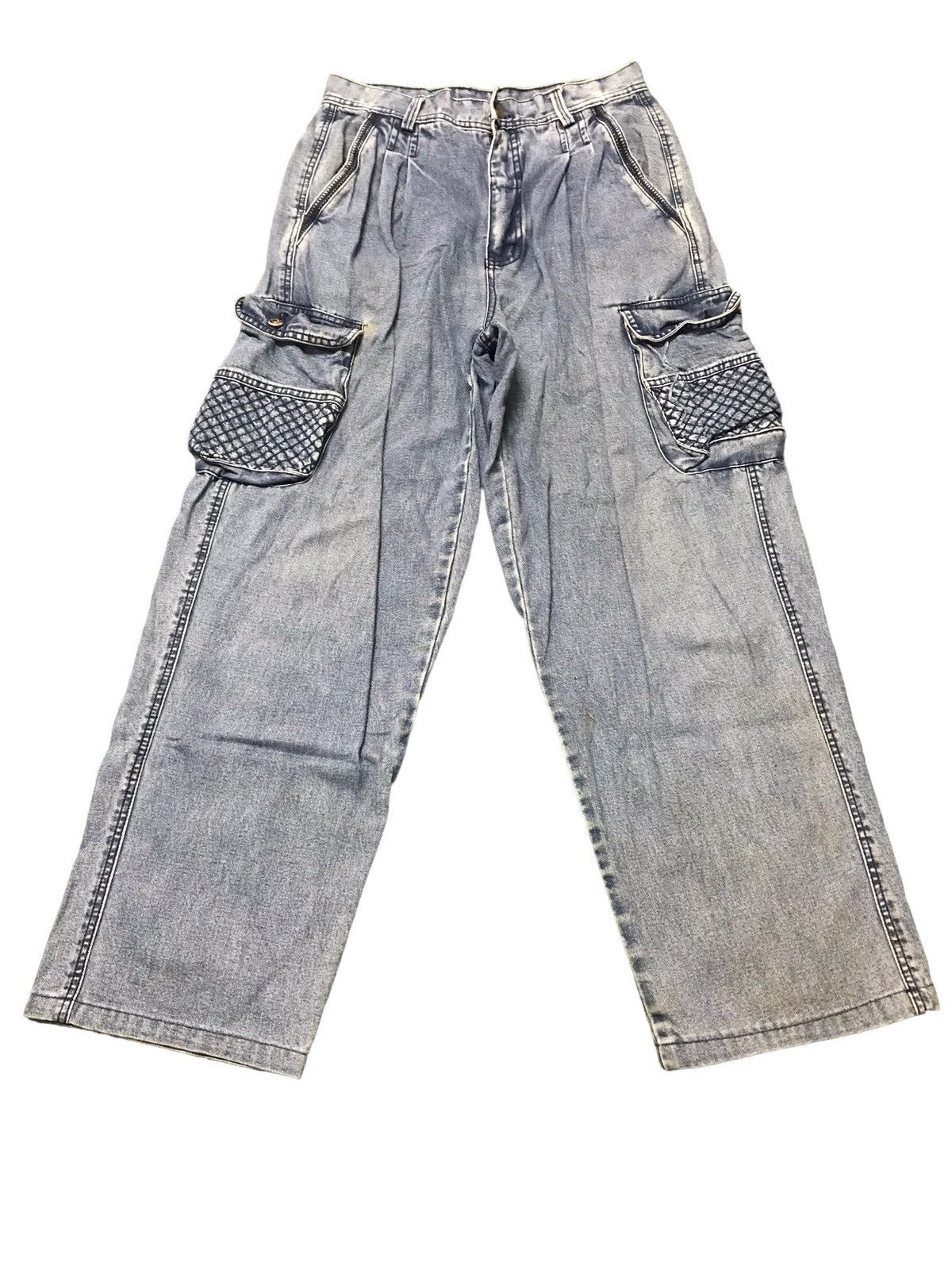 image of Very Vintage Plm Multipocket Baggy Denim Jeans in Blue, Men's (Size 29)