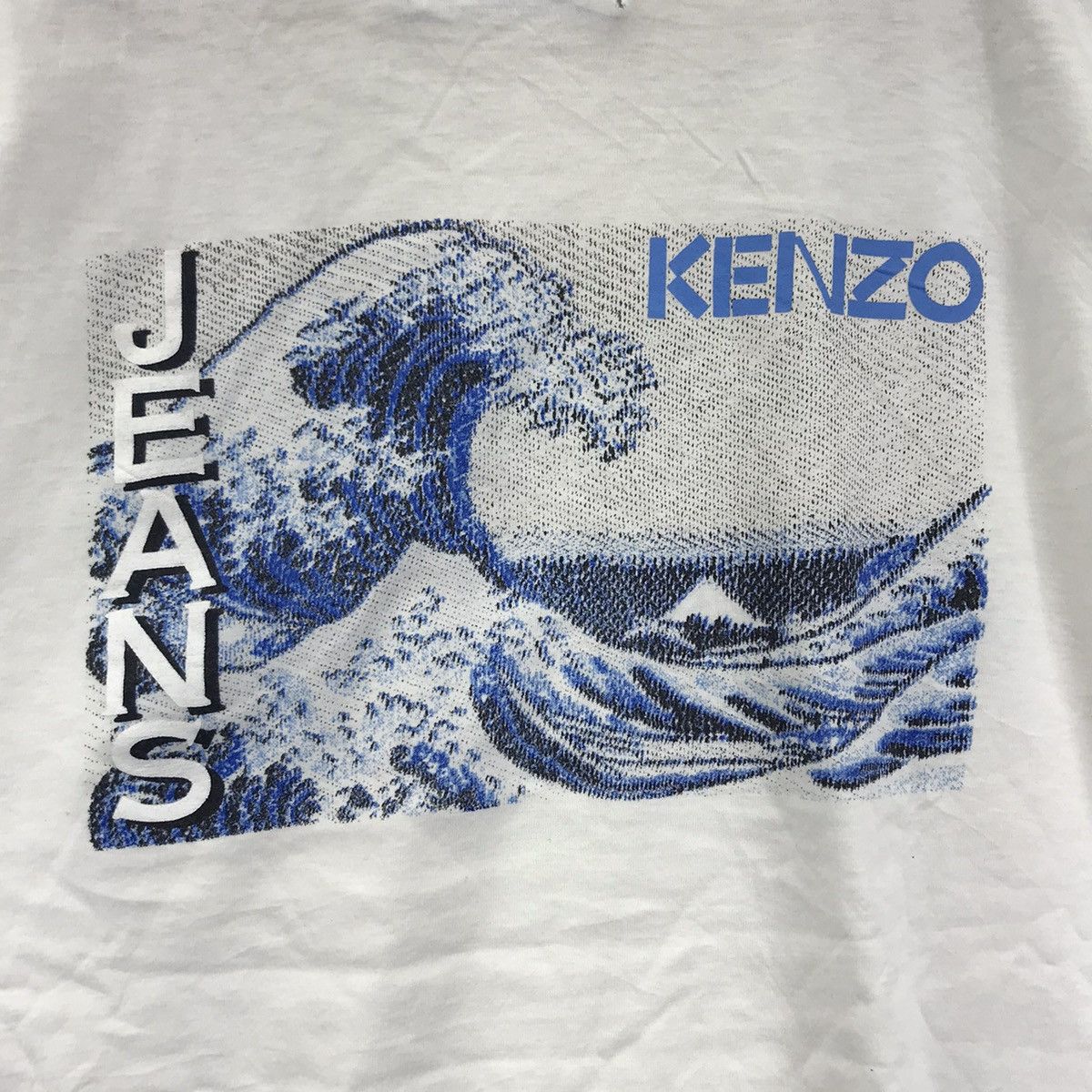 Kenzo Vintage 90s KENZO JEANS Wave Kanazawa White T shirt Size US M / EU 48-50 / 2 - 2 Thumbnail