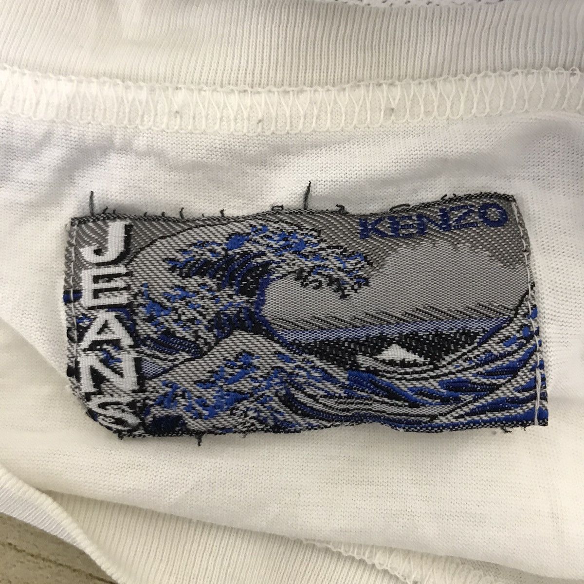 Kenzo Vintage 90s KENZO JEANS Wave Kanazawa White T shirt Size US M / EU 48-50 / 2 - 5 Thumbnail