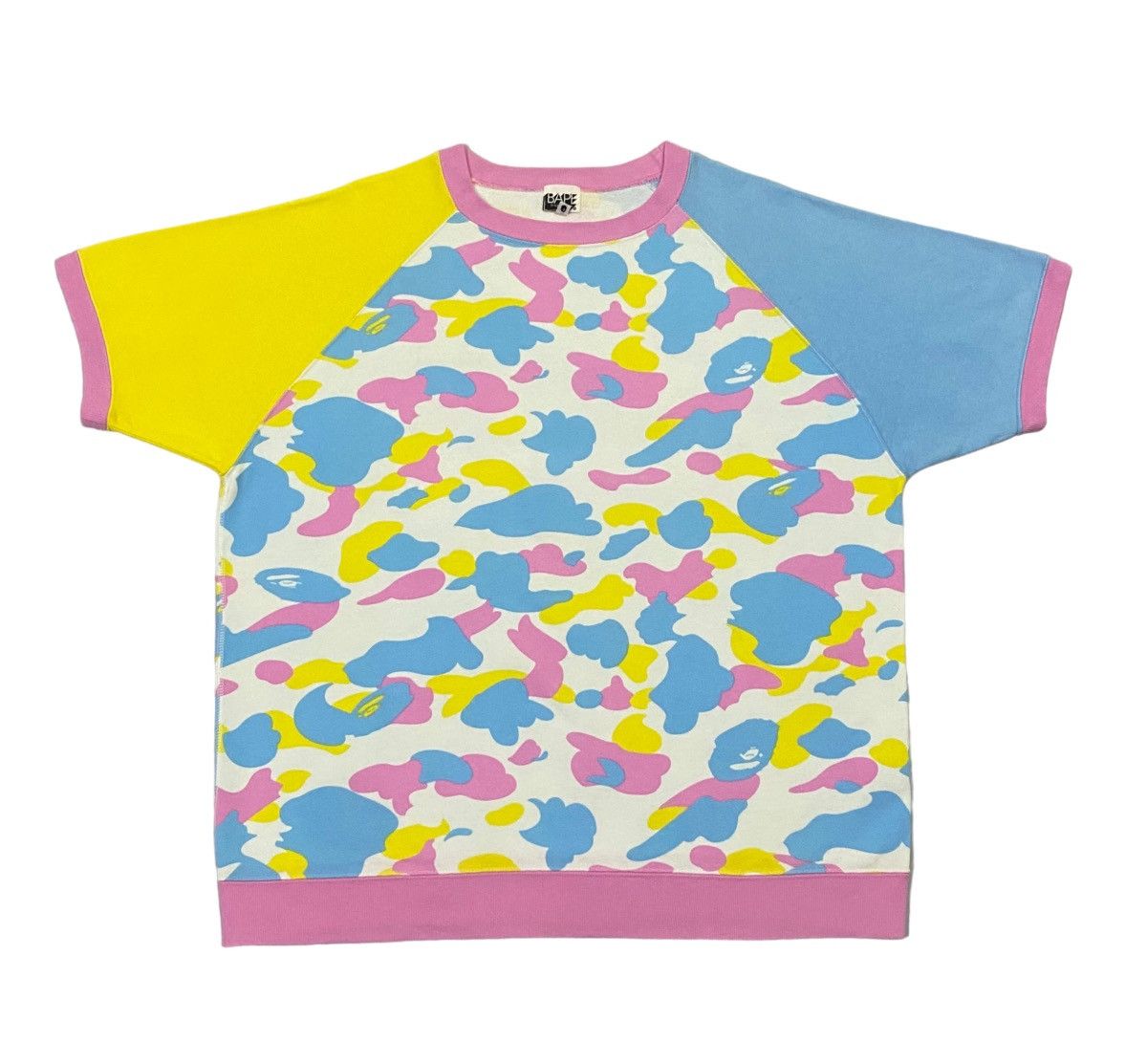 Bape × Nigo Bape Candy Camo Short Sleeve Sweatshirt Size US M / EU 48-50 / 2 - 2 Thumbnail