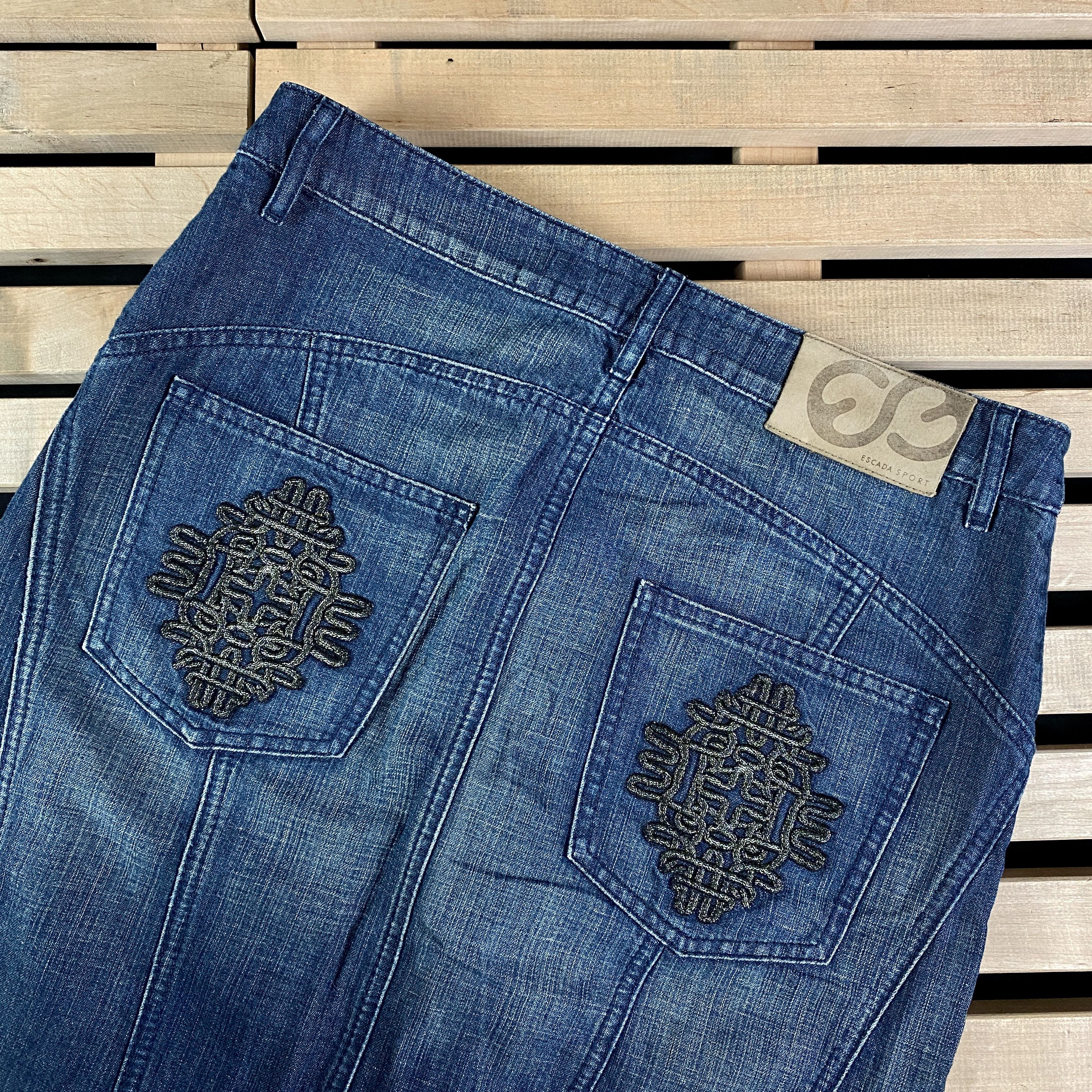 Escada Women’s Denim Skirt Escada Sport Size 38 Size 38" / US 16 / IT 52 - 5 Thumbnail