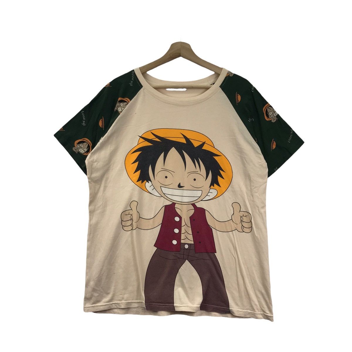 One Piece ONE PIECE ANIME Luffy Overprint Japan Cartoon T shirt Size US XXL / EU 58 / 5 - 1 Thumbnail