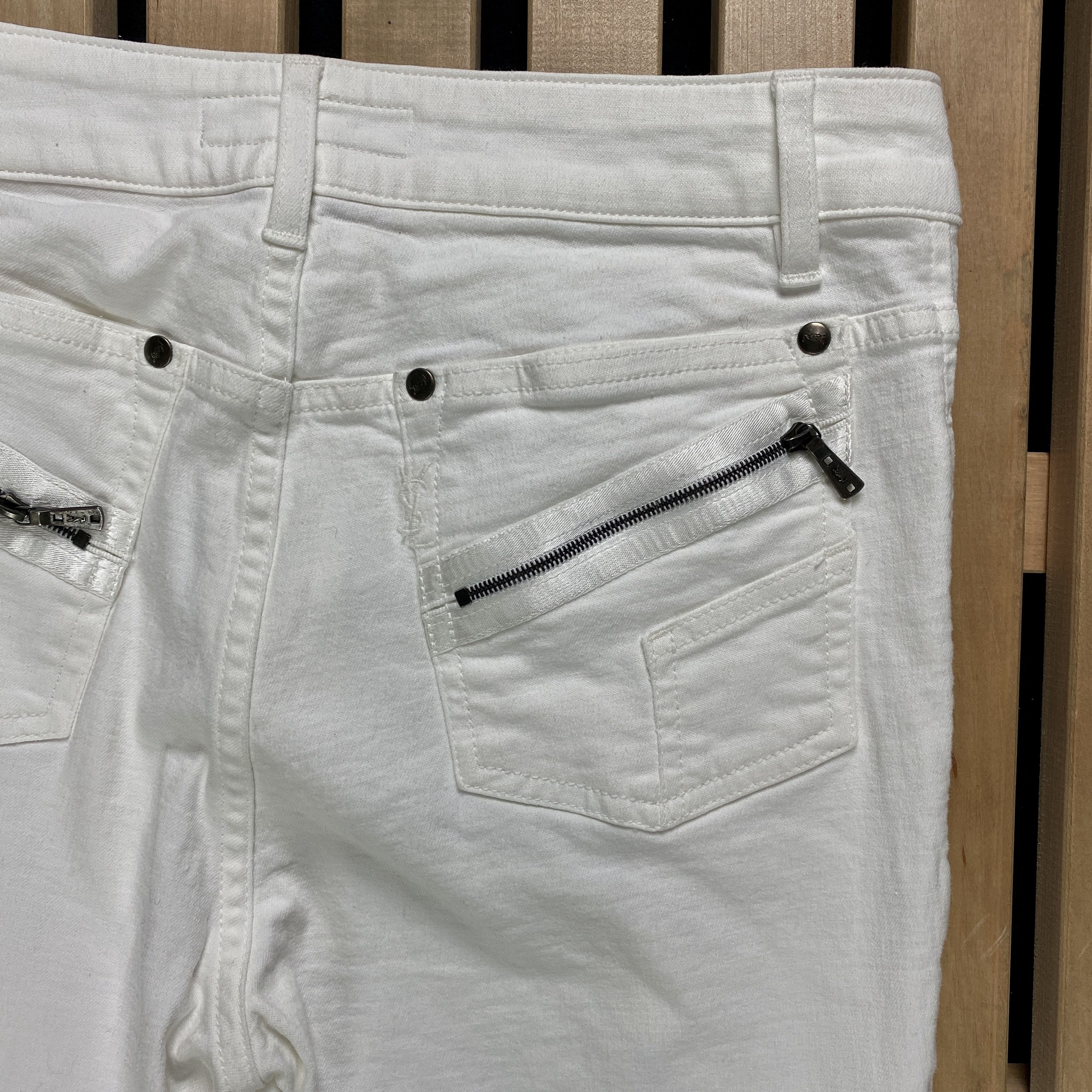 Vintage × Yves Saint Laurent Women’s Pants Yves Saint Laurent Vintage Size 40/ S-M White Size 27" / US 4 / IT 40 - 5 Thumbnail
