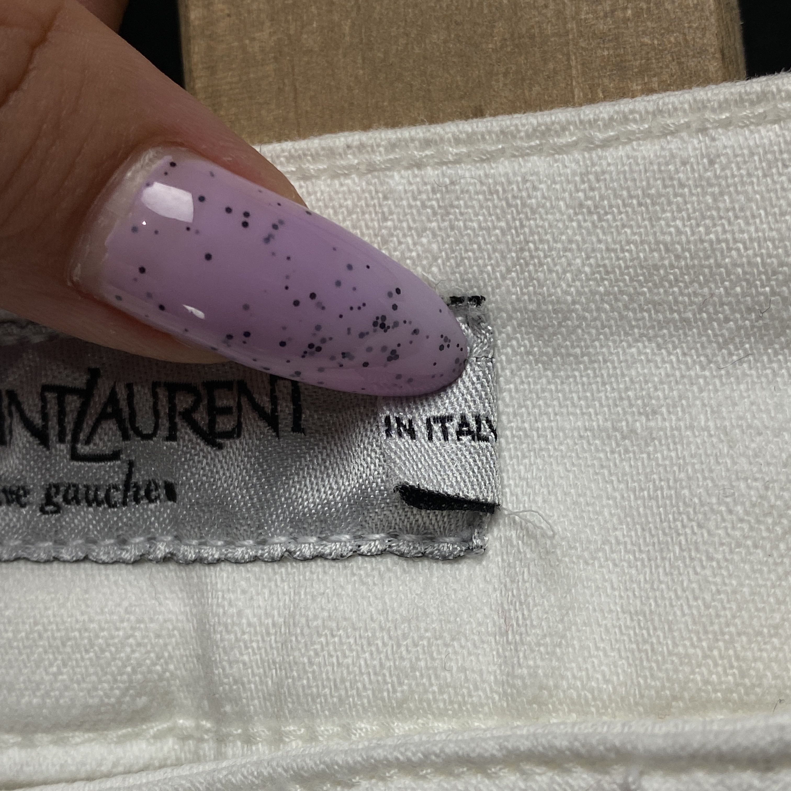 Vintage × Yves Saint Laurent Women’s Pants Yves Saint Laurent Vintage Size 40/ S-M White Size 27" / US 4 / IT 40 - 8 Thumbnail