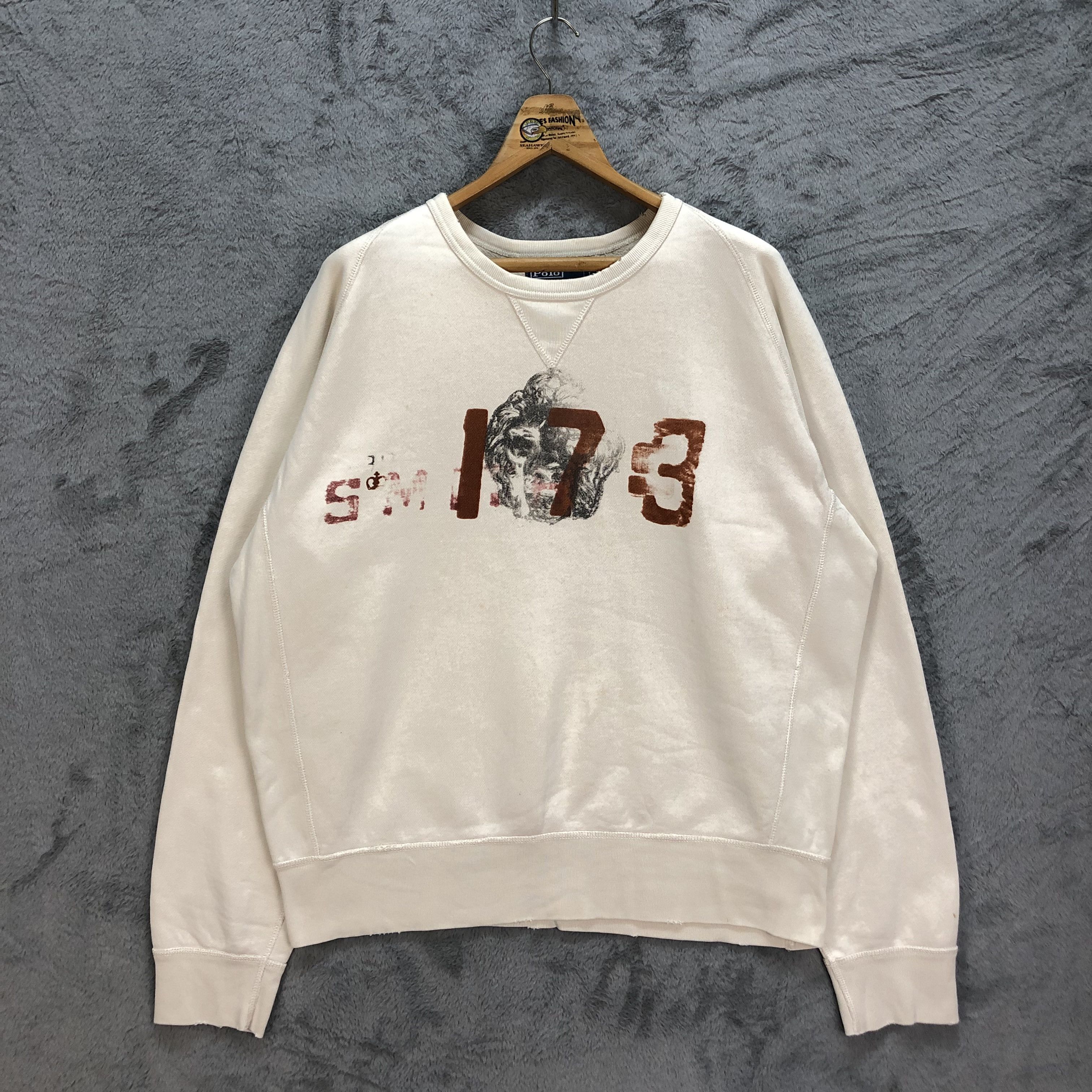Polo Ralph Lauren Polo Ralph Lauren Smith 1793 Big Logo Sweatshirt #1113-45 Size US L / EU 52-54 / 3 - 1 Thumbnail