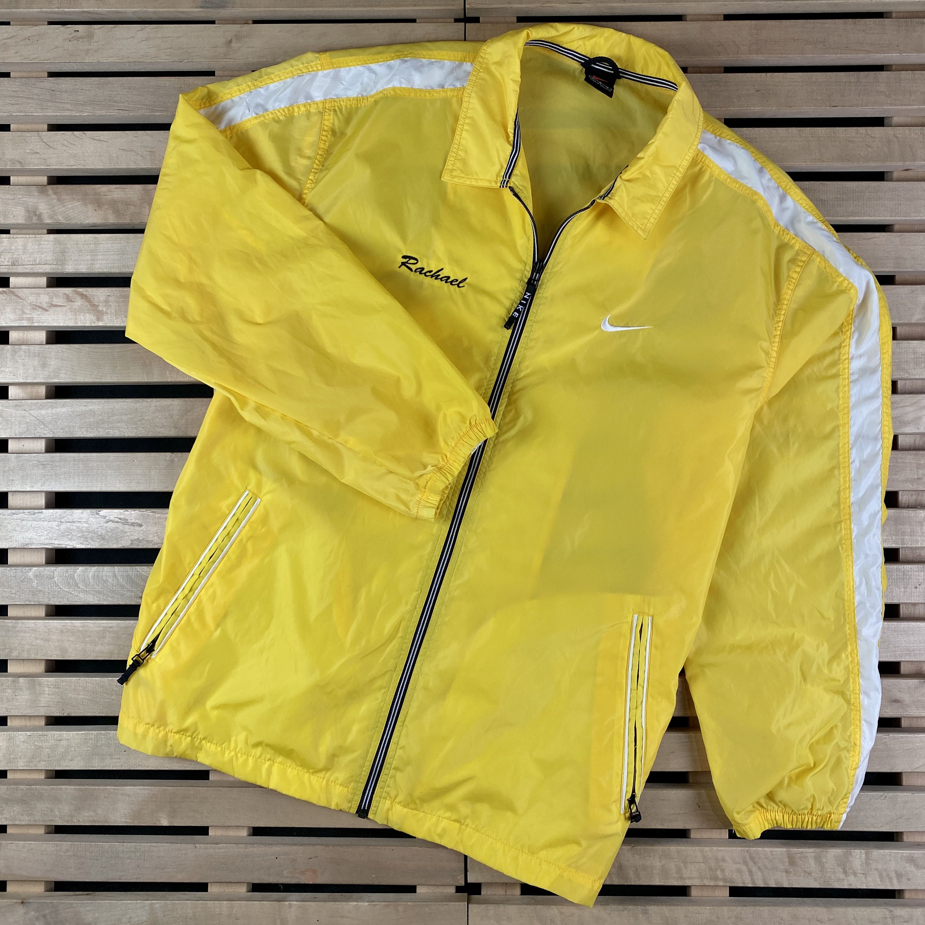 Nike × Vintage Mens Bomber Jacket Nike Rachael Vintage Size L Size US L / EU 52-54 / 3 - 1 Thumbnail