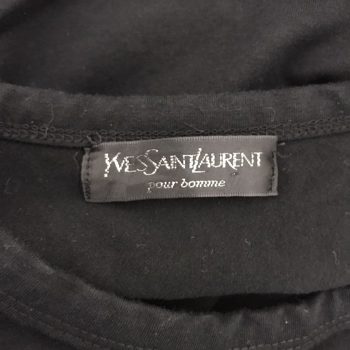 Yves Saint Laurent YVES SAINT LAURENT Pour Homme Ysl Bling-Bling Black T shirt Size US XXS / EU 40 - 4 Thumbnail