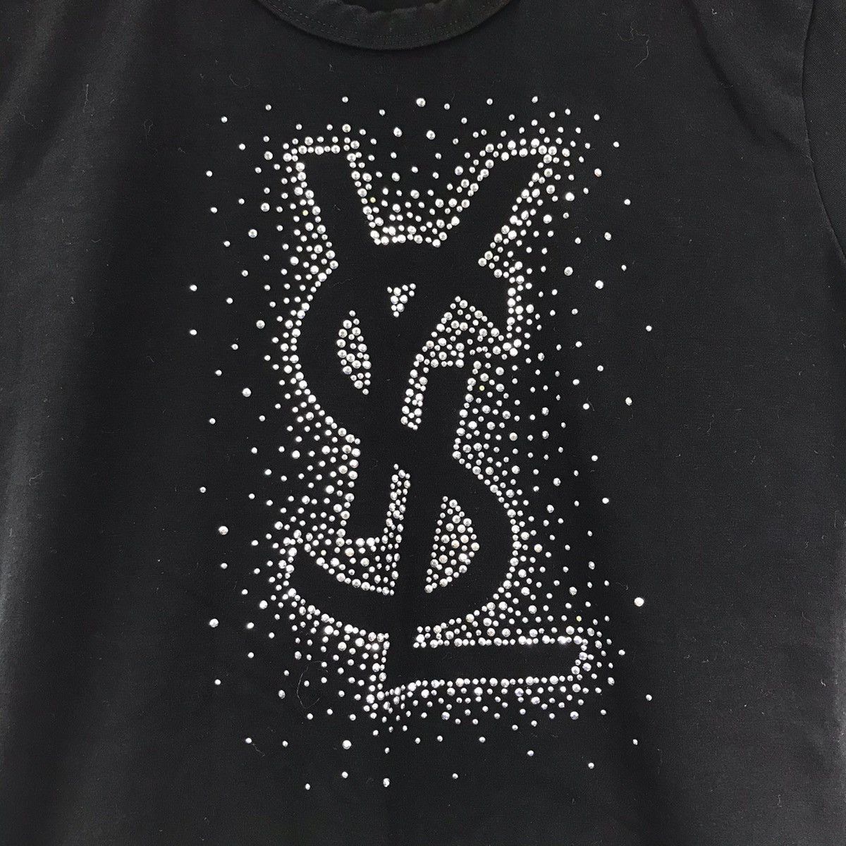 Yves Saint Laurent YVES SAINT LAURENT Pour Homme Ysl Bling-Bling Black T shirt Size US XXS / EU 40 - 3 Thumbnail