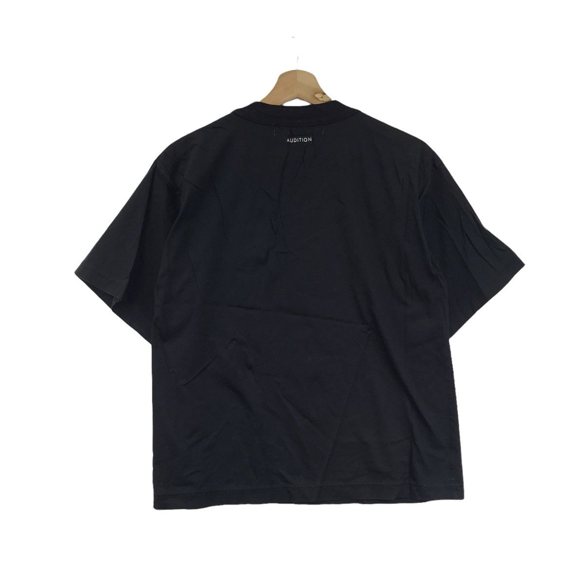 Japanese Brand AUDITION Japaneee Brand Single Pocket Plain Black T shirt Size US M / EU 48-50 / 2 - 7 Thumbnail