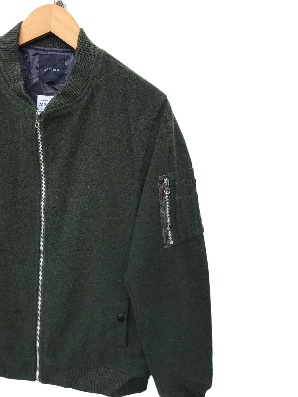 RAGEBLUE Rageblue Australian Merino Wool Bombers Casual Jacket Size US S / EU 44-46 / 1 - 3 Thumbnail