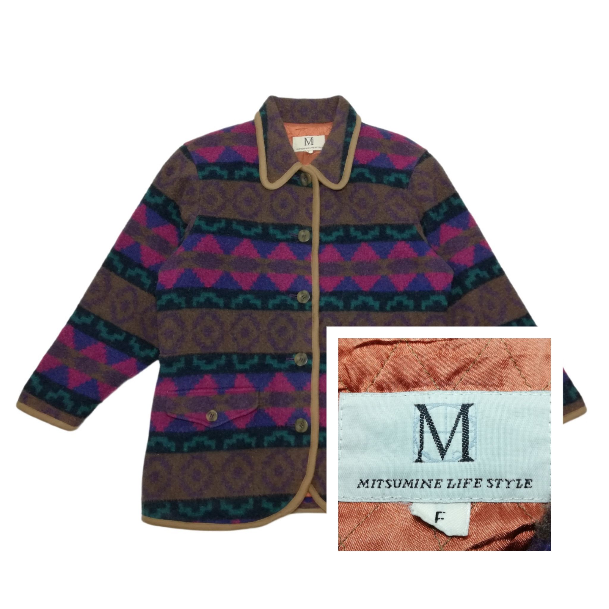 Art Comes First × Japanese Brand 🔥High Grade Western Wear Wool Blanket Navajo Coat Jacket Size US S / EU 44-46 / 1 - 1 Thumbnail