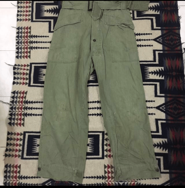 Vintage army military coverall overall hbt 13 star button Size US 42 / EU 58 - 2 Thumbnail