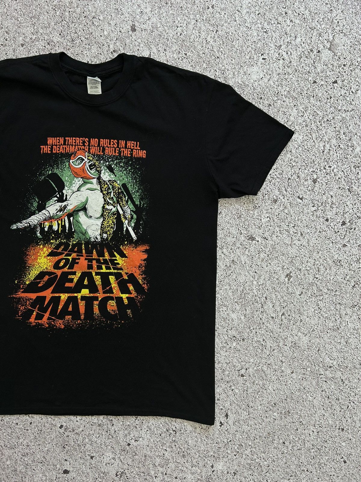 Vintage × WWE × WWF Vintage 2000’s Dawn Of the Dearth Match WWE No Rules T-Shirt Size US XL / EU 56 / 4 - 3 Thumbnail