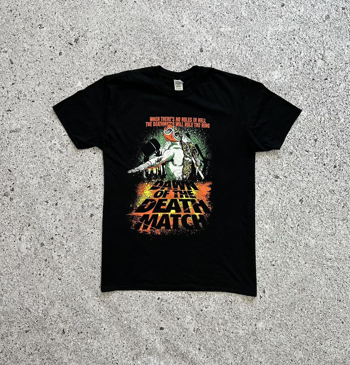 Vintage × WWE × WWF Vintage 2000’s Dawn Of the Dearth Match WWE No Rules T-Shirt Size US XL / EU 56 / 4 - 1 Thumbnail