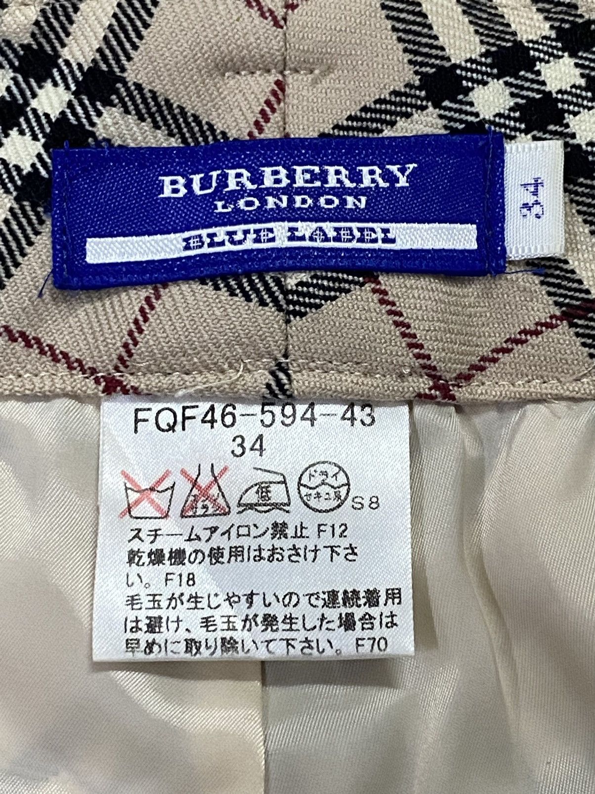 Burberry Burberry Blue Label Wool Nova Check Pants Size 25" / US 0 / IT 36 - 13 Thumbnail