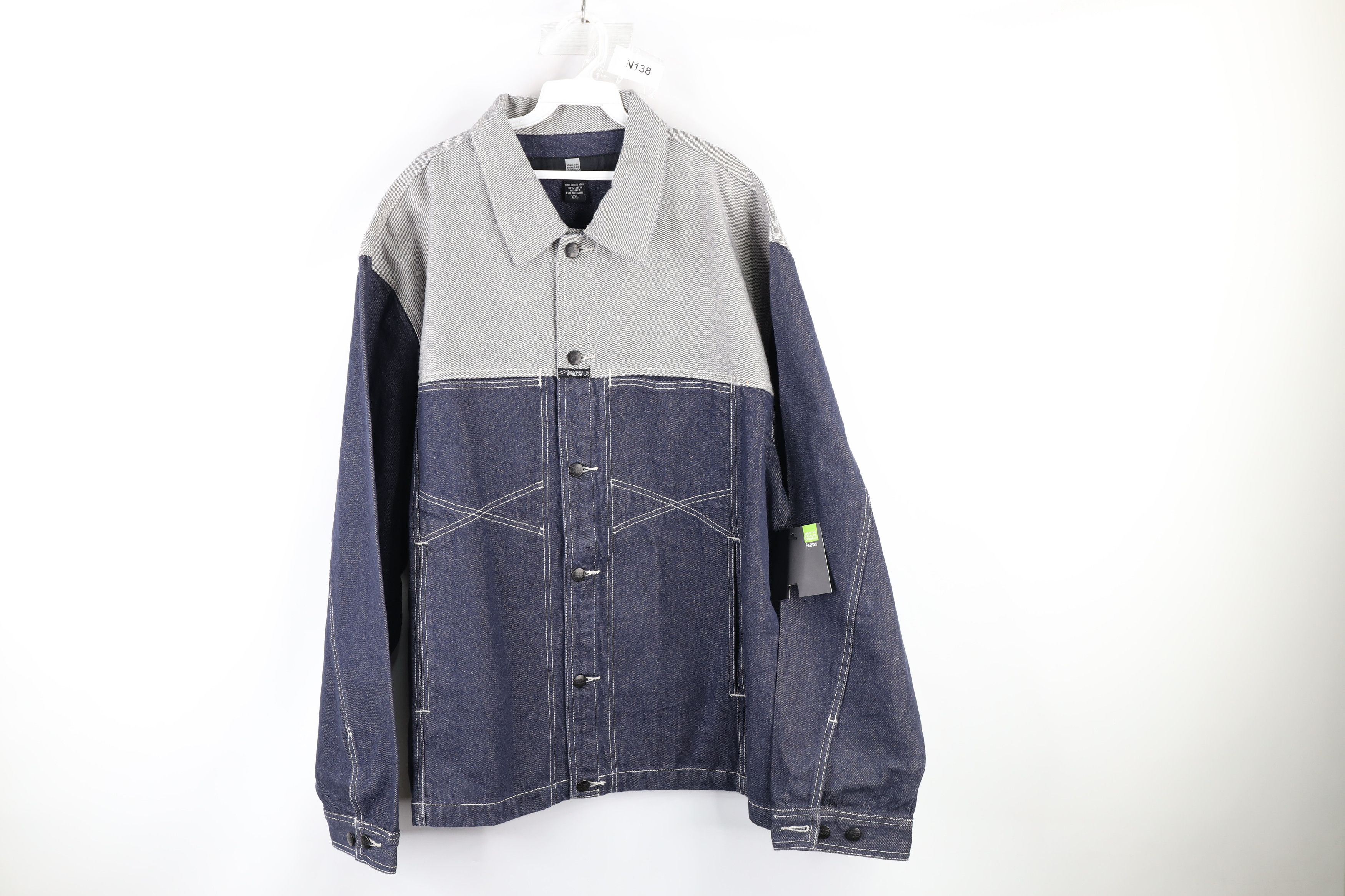 image of Nos Vintage Marithe Francois Girbaud Denim Trucker Jacket in Brown, Men's (Size XL)