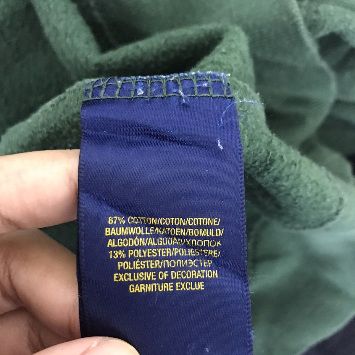 Polo Ralph Lauren POLO RALPH LAUREN Usa Green Sweatshirt Size US L / EU 52-54 / 3 - 7 Thumbnail