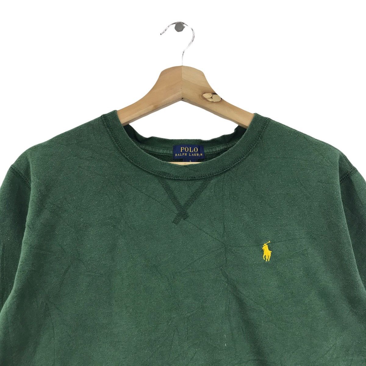 Polo Ralph Lauren POLO RALPH LAUREN Usa Green Sweatshirt Size US L / EU 52-54 / 3 - 2 Thumbnail