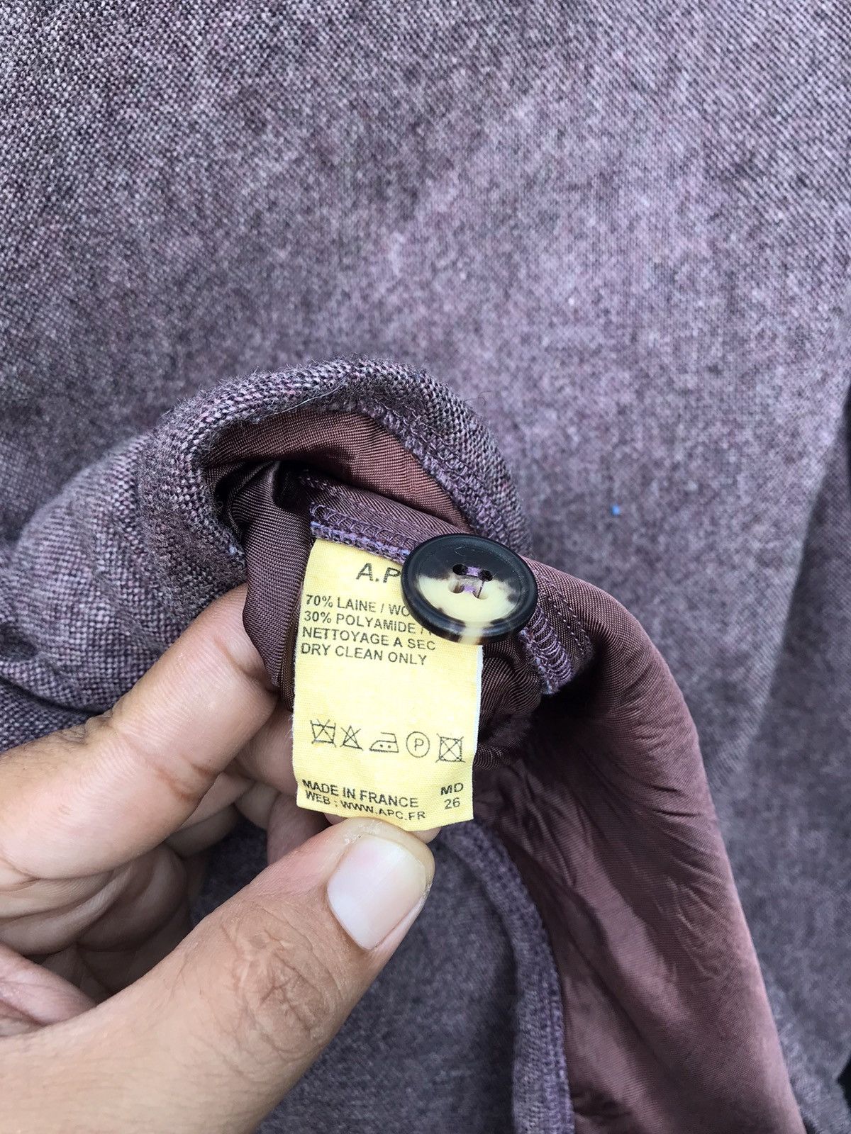 A.P.C. Apc France Wool Button Ups Designer Shirt Size US M / EU 48-50 / 2 - 6 Thumbnail