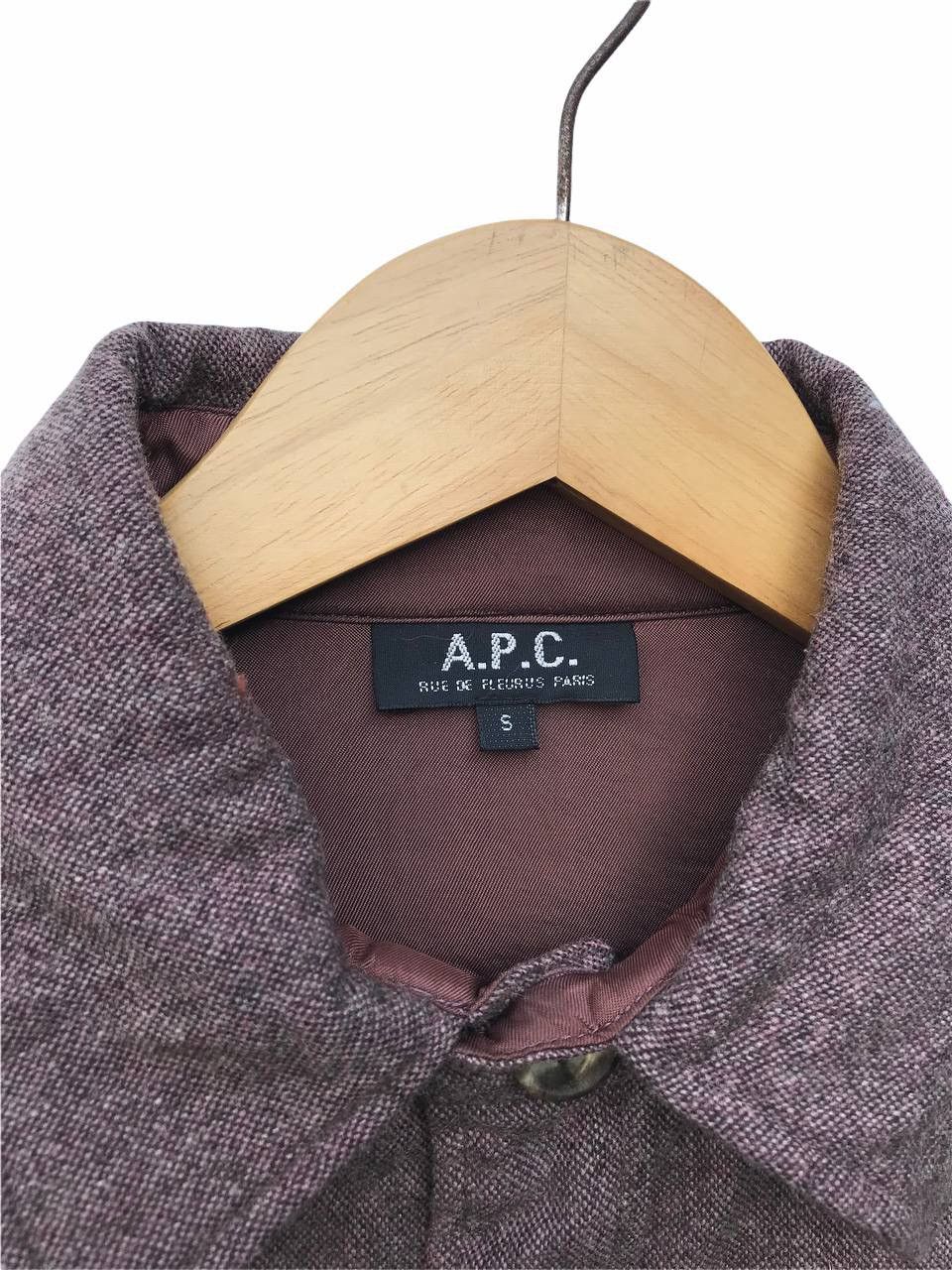 A.P.C. Apc France Wool Button Ups Designer Shirt Size US M / EU 48-50 / 2 - 2 Thumbnail