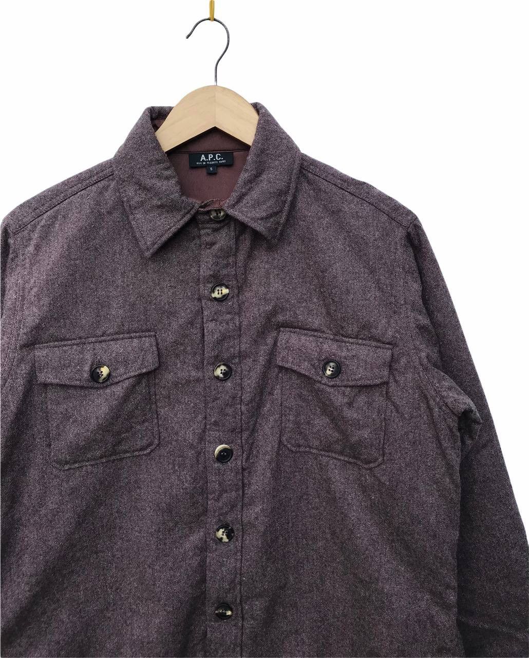 A.P.C. Apc France Wool Button Ups Designer Shirt Size US M / EU 48-50 / 2 - 4 Thumbnail