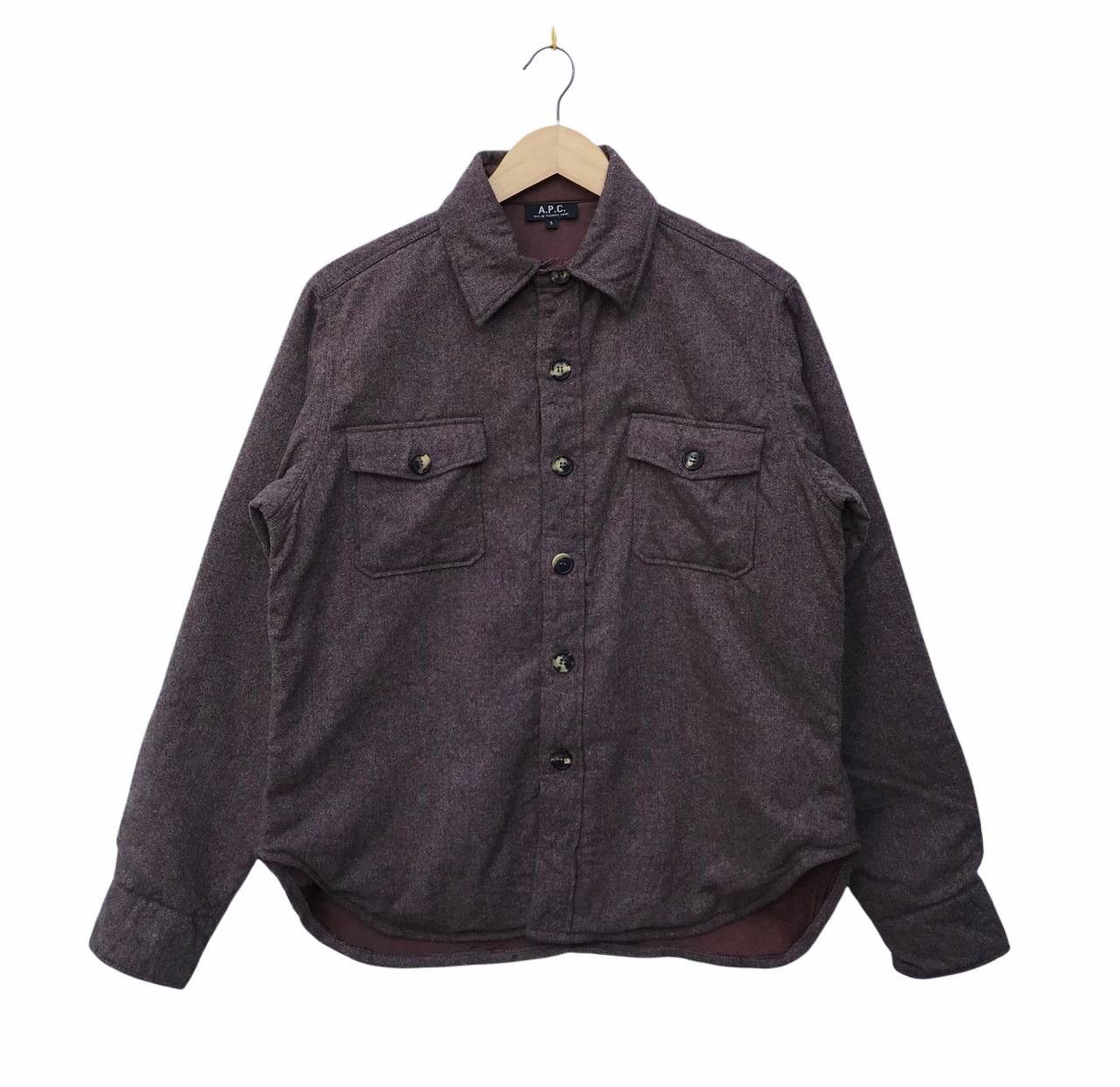 A.P.C. Apc France Wool Button Ups Designer Shirt Size US M / EU 48-50 / 2 - 1 Thumbnail