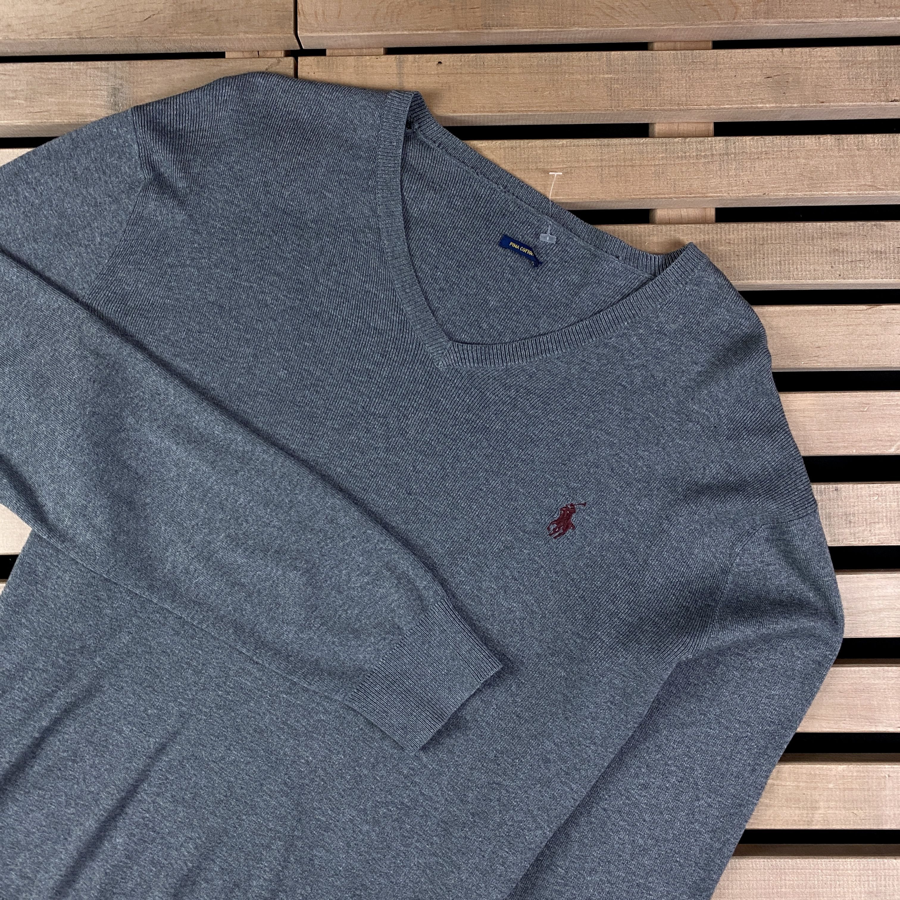 Polo Ralph Lauren Men’s Sweater Jumper V-Neck Polo by Ralph Lauren Size M-L Size US M / EU 48-50 / 2 - 2 Thumbnail