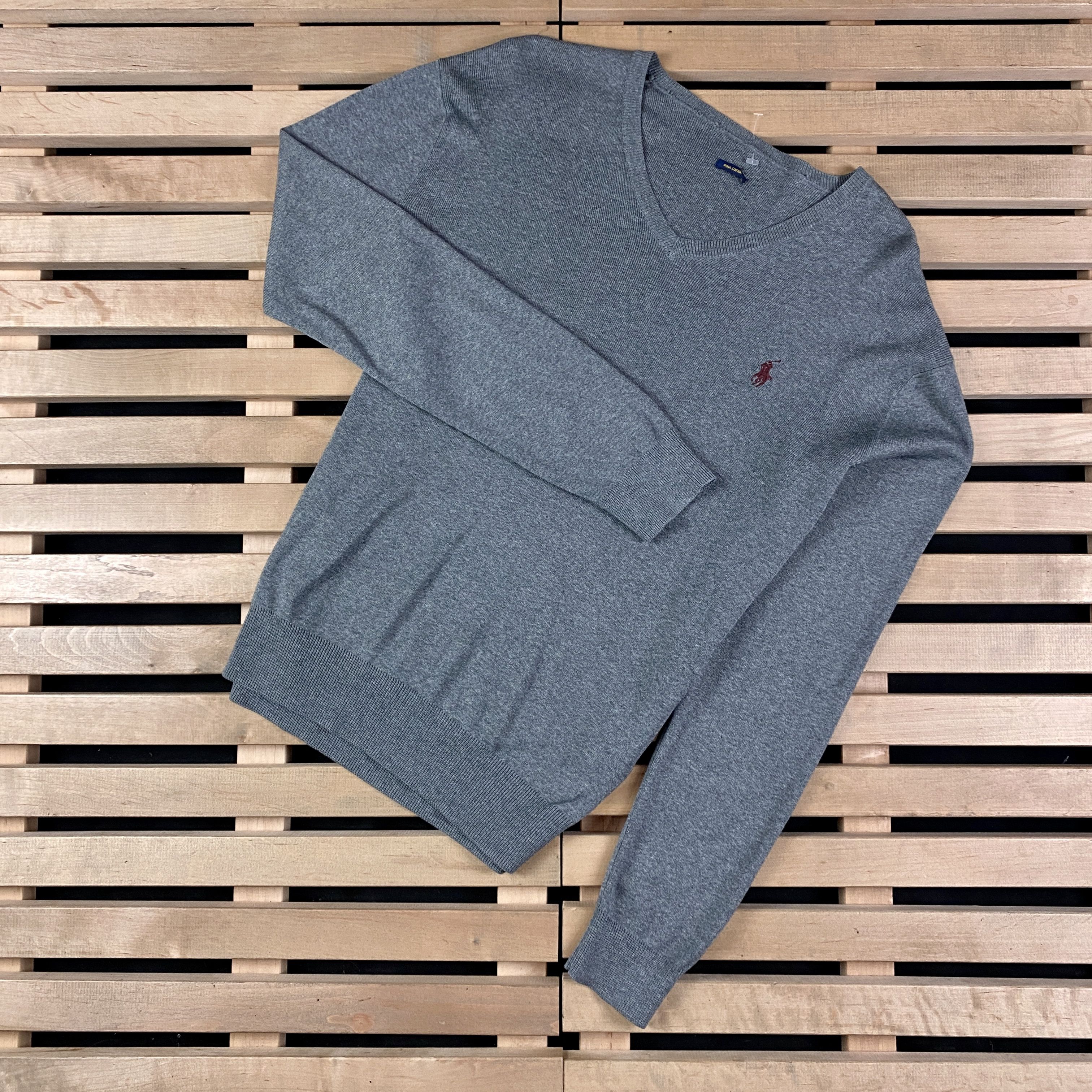 Polo Ralph Lauren Men’s Sweater Jumper V-Neck Polo by Ralph Lauren Size M-L Size US M / EU 48-50 / 2 - 1 Thumbnail